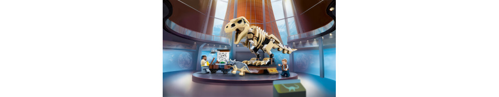 Lego JW Wystawa skamieniałości tyranozaura 76940