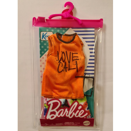 Barbie Kompletna stylizacja dla Kena Pomarańczowa