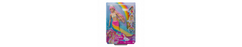 Barbie Lalka Syrenka tęczowa GTF89