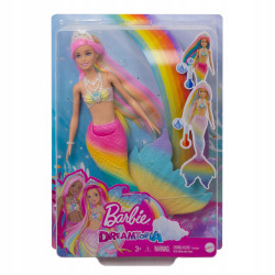 Barbie Lalka Syrenka tęczowa GTF89