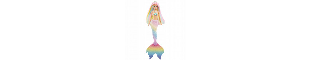 Barbie Lalka Syrenka tęczowa GTF89