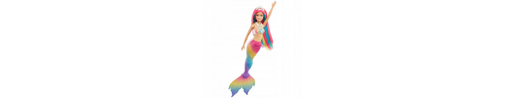 Barbie Lalka Syrenka tęczowa GTF89