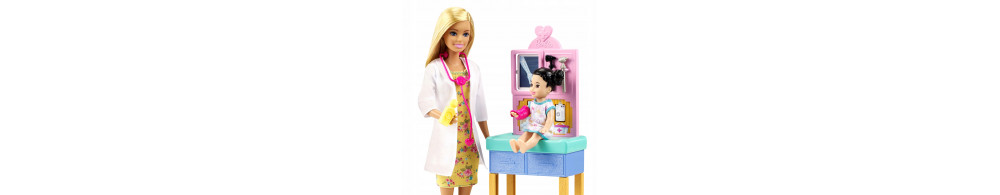 Barbie Lekarka Pediatra Zestaw Kariera Lalka GTN51