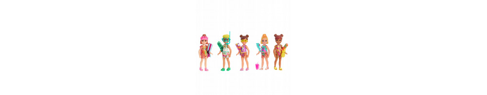 Barbie Color Reveal Chelsea Wakacyjna i akcesoria
