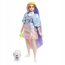 Lalka Barbie Fashionistas Extra z pieskiem GVR05
