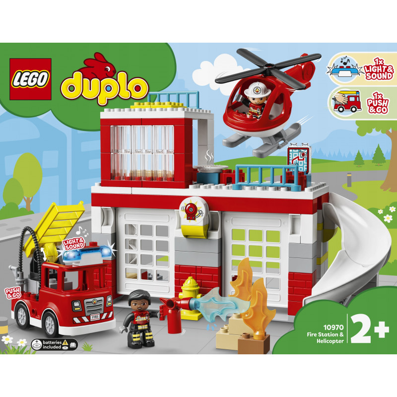 LEGO DUPLO Remiza strażacka i helikopter 10970