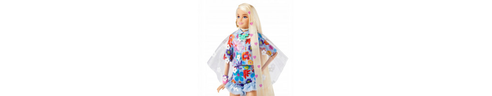 Barbie Extra Lalka Komplet w kwiatki Blond włosy