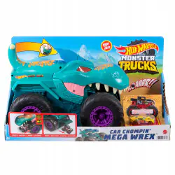 HOT WHEELS MONSTER TRUCK POŻERACZ AUT MEGA WREX