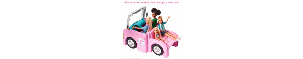 Kamper dla lalki Barbie GHL93