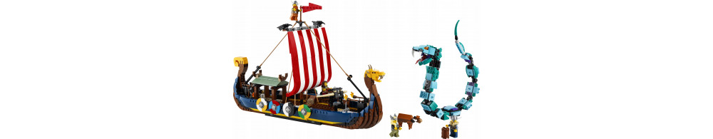 LEGO Creator 3w1 - Statek wikingów i wąż 31132