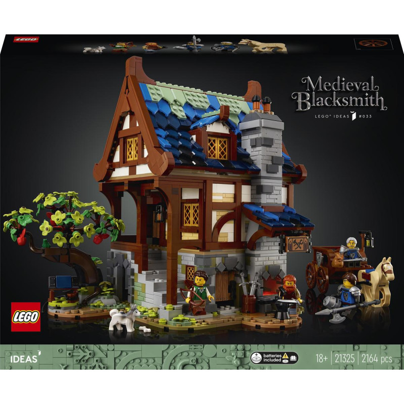 LEGO Ideas Średniowieczna kuźnia 21325 detale