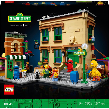 LEGO Ideas 123 Ulica Sezamkowa 21324 18 lat +