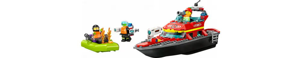 LEGO CITY Łódź strażacka 60373