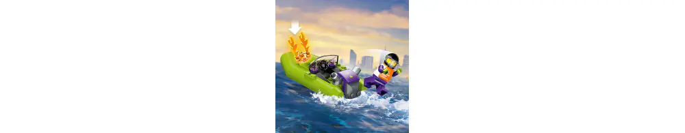 LEGO CITY Łódź strażacka 60373