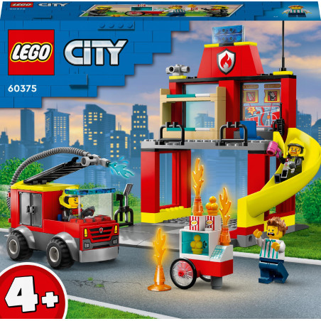 LEGO CITY Remiza strażacka i wóz strażacki 60375