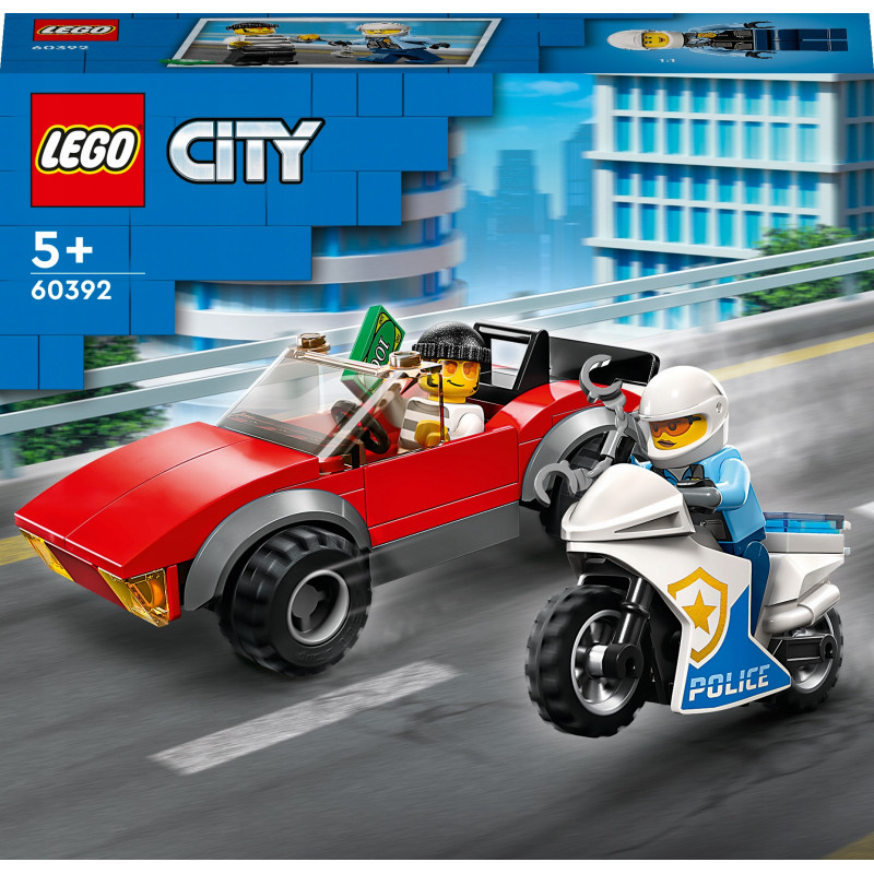 LEGO City Motocykl policyjny - pościg 60392