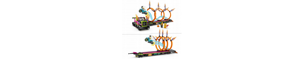 LEGO City Ciężarówka i ogniste obręcze 60357