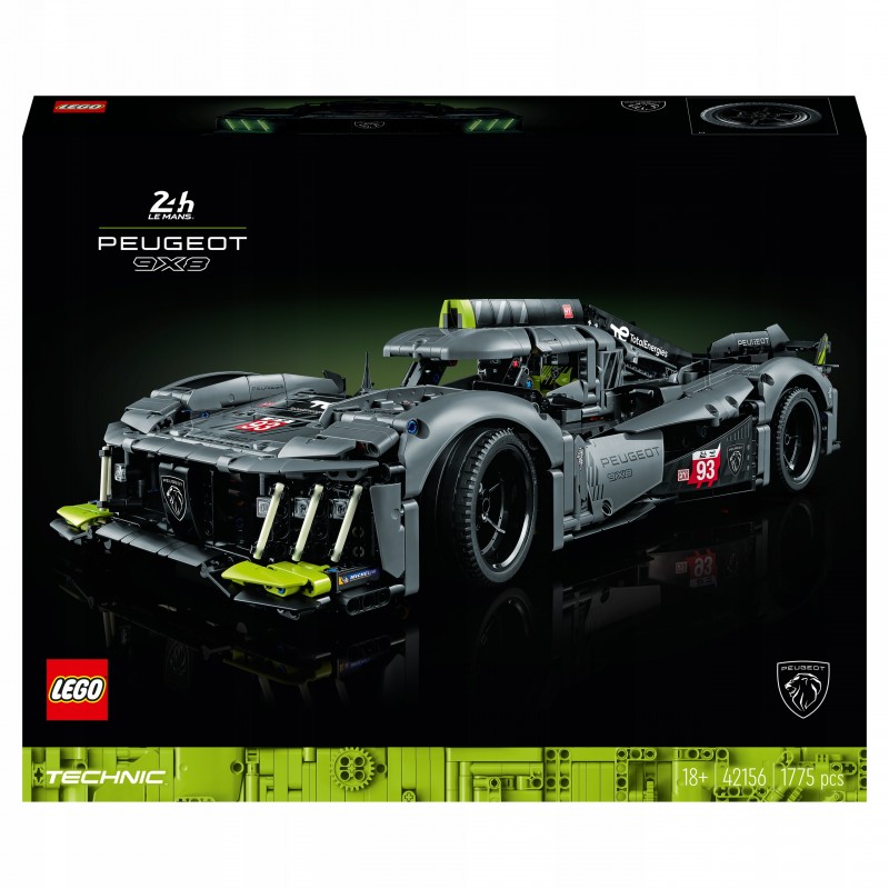 LEGO Technic PEUGEOT 9X8 24H Le Mans Hybrid 42156