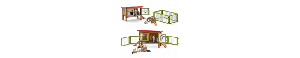 Schleich Farm World Zagroda dla królików 42420