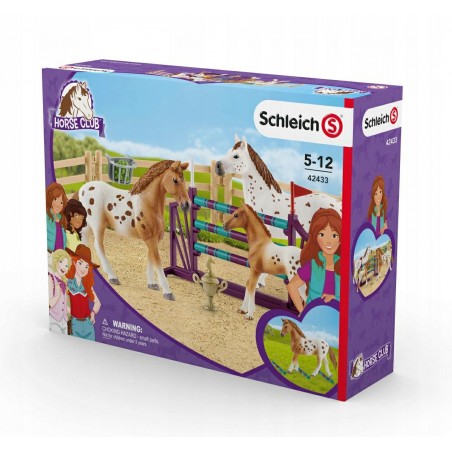 Schleich Koń Appaloosa zestaw treningowy 42433