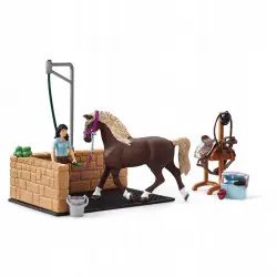 Schleich Myjnia dla koni Emily i Luna 42438