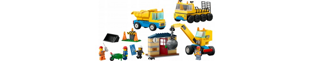 LEGO City Ciężarówki i dźwig z kulą wyburzeń 60391