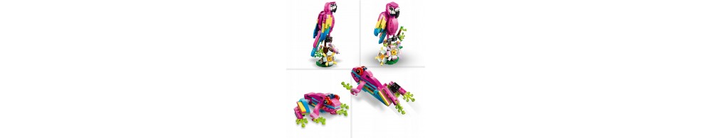 LEGO Creator 3w1 Egzotyczna różowa papuga 31144