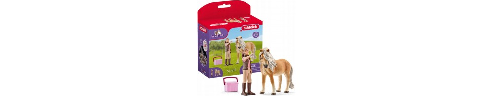 Schleich Stajenna z klaczą kuca islandzkiego 41431