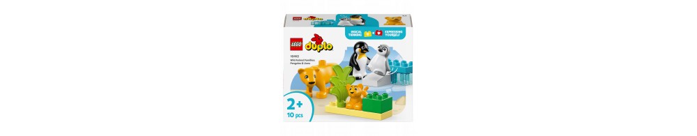 LEGO DUPLO Rodziny dzikich zwierząt: pingwiny i lwy 10442