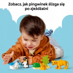LEGO DUPLO Rodziny dzikich zwierząt: pingwiny i lwy 10442