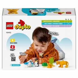 LEGO DUPLO Rodziny dzikich zwierząt: pingwiny i lwy 10442