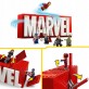 LEGO Marvel: Logo MARVEL z minifigurkami 76313
