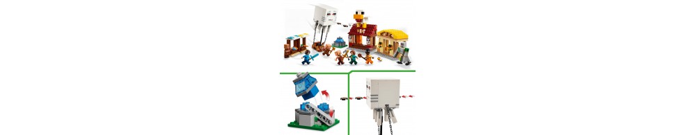 LEGO Minecraft Atak balonowego Ghasta na wioskę 21273