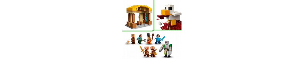 LEGO Minecraft Atak balonowego Ghasta na wioskę 21273