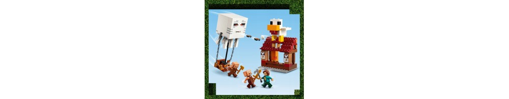 LEGO Minecraft Atak balonowego Ghasta na wioskę 21273