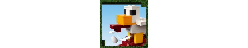 LEGO Minecraft Atak balonowego Ghasta na wioskę 21273