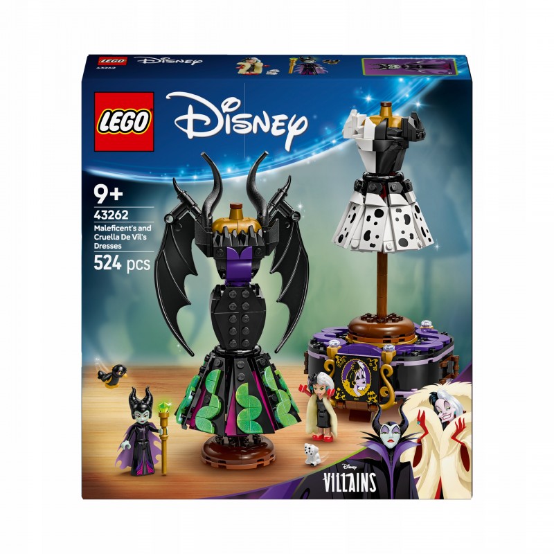 LEGO Disney Złoczyńcy Suknie Diaboliny i Cruelli De Mon 43262