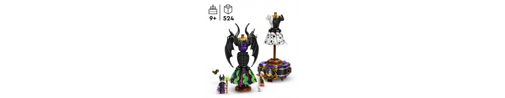 LEGO Disney Złoczyńcy Suknie Diaboliny i Cruelli De Mon 43262