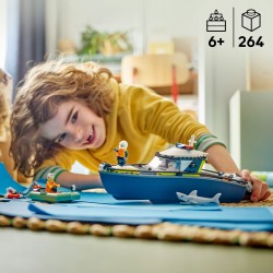 LEGO City Pościg łodzią policyjną, zabawka dla dzieci 60456