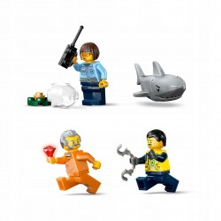 LEGO City Pościg łodzią policyjną, zabawka dla dzieci 60456