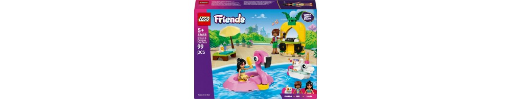 LEGO Friends Impreza na basenie z jednorożcem i flamingiem 42658