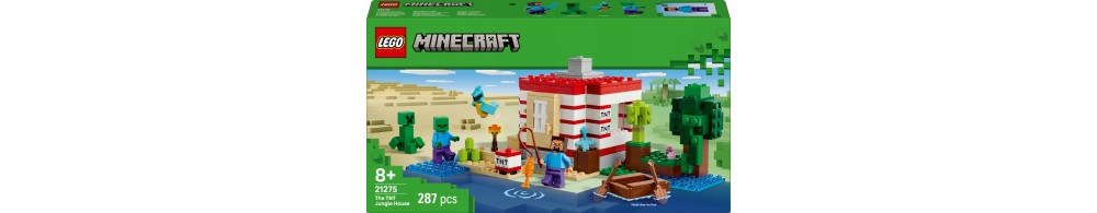 LEGO Minecraft Dom TNT w dżungli, zabawka dla dzieci 21275