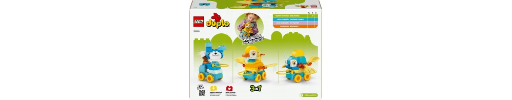 LEGO DUPLO Town 3 w 1 Zwierzątka na kółkach 10448