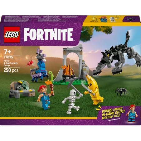 LEGO Fortnite Skórek i Iskra oraz obóz 77075