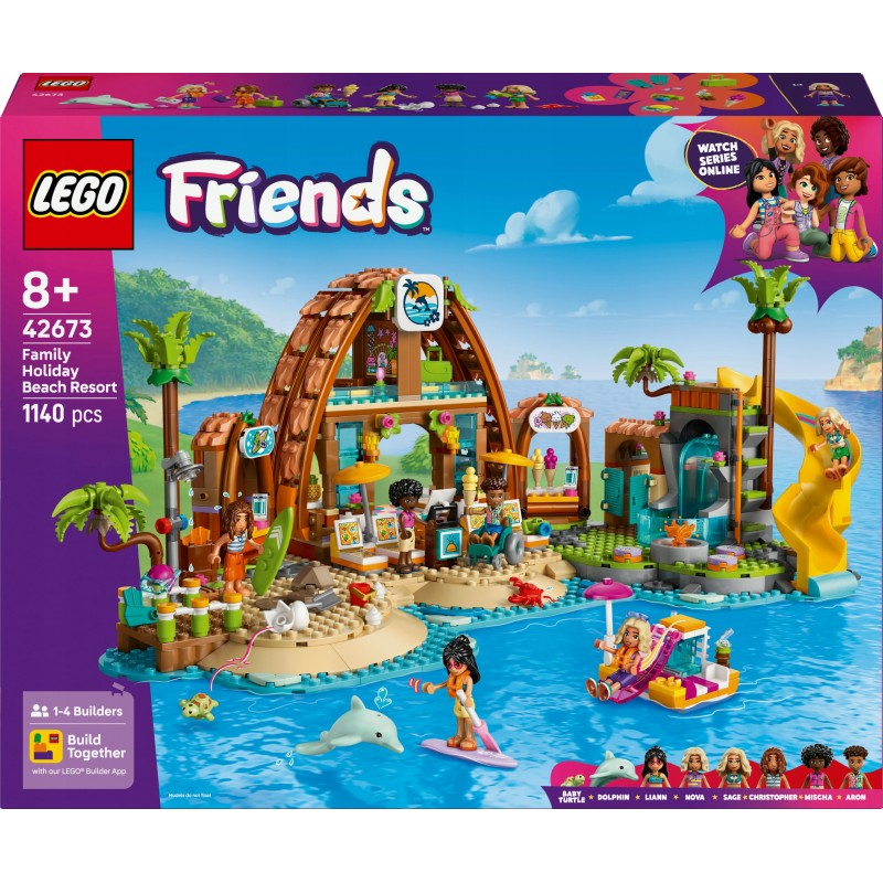 LEGO Friends Rodzinne wakacje na plaży 42673