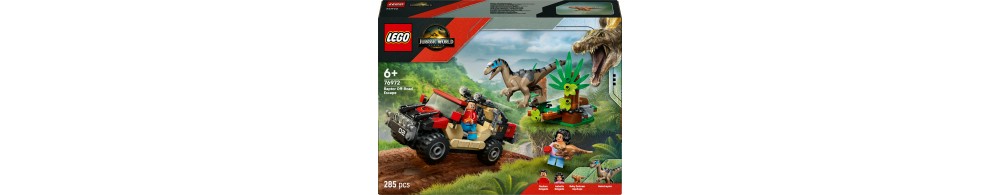 LEGO Jurassic World Ucieczka terenówką przed raptorem 76972