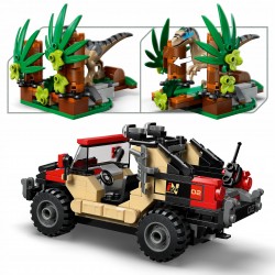 LEGO Jurassic World Ucieczka terenówką przed raptorem 76972