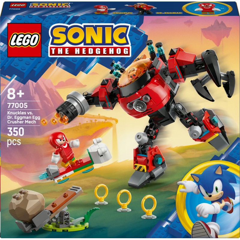 LEGO Sonic the Hedgehog Knuckles i Dr. Eggman w mechu 77005