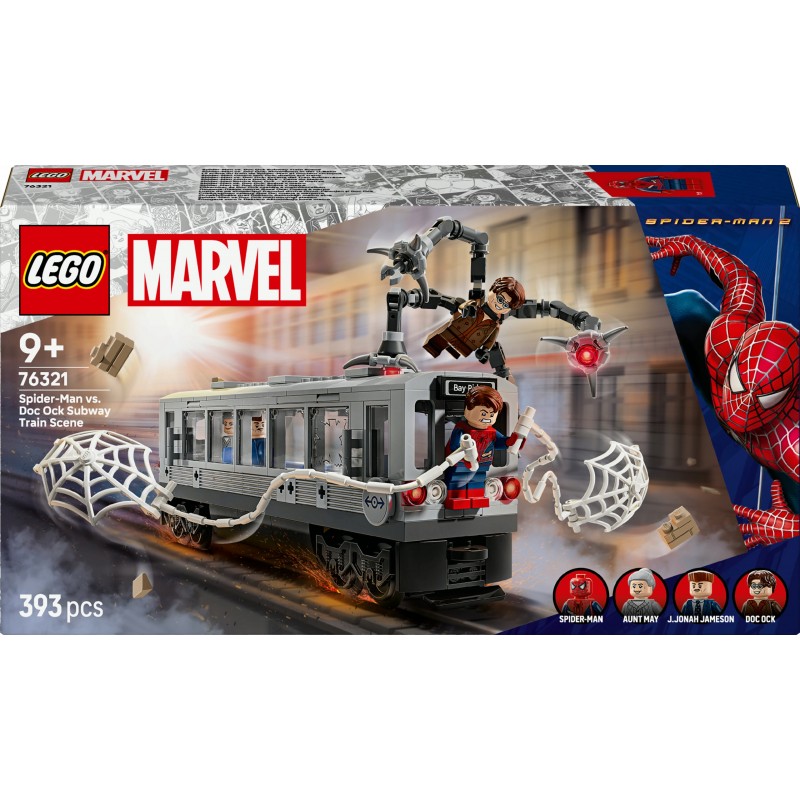LEGO Marvel Spider-Man kontra Doc Ock - scena w metrze 76321