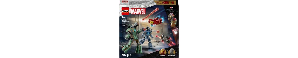 LEGO Marvel Iron Man i War Machine kontra drony Hammera 76320
